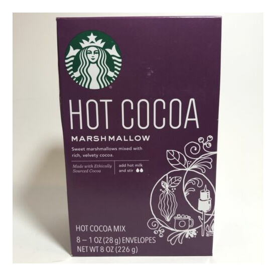 Starbucks Hot Cocoa Mix Marshmallow 8-1 oz Envelopes EXP 03/2022 image {1}