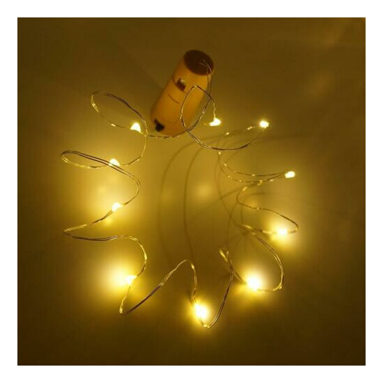 String led Wine Bottle With Cork 10 20 30 LEDLights for Party Christmas Decor SS Thumb {2}
