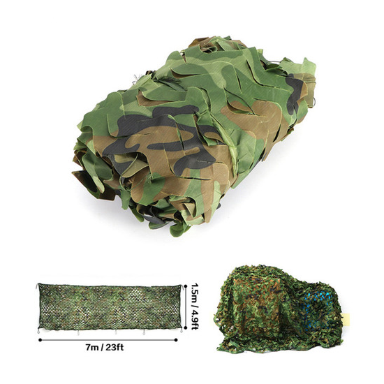 1.5X5M/7M Outdoor Camp Camouflage Nets Hunting Blinds Shooting Shelter Woodland  image {11}
