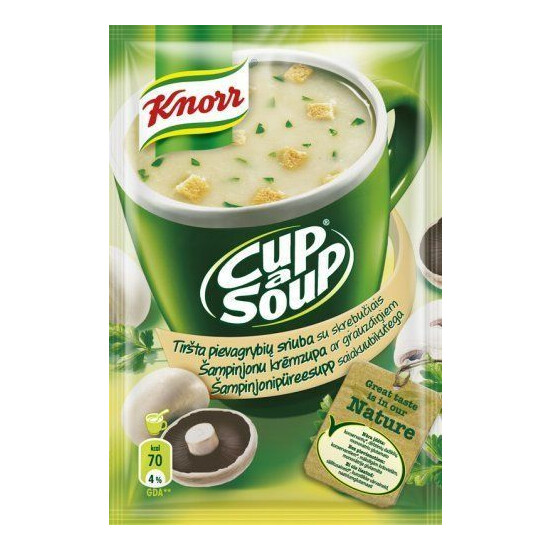 KNORR Cup a Soup Instant Soup with Croutons & Noodles Wide Selection of Flavors image {3}