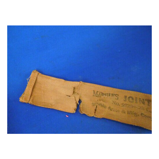 Vintage Marbles Jointed Rifle Rod Canvas Sleeve- No. 9828 .28 Caliber and Up 36" image {4}