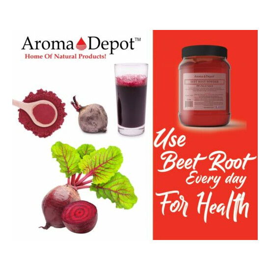 Beet Root Powder (Beta vulgaris) Raw & Non-GMO Superfood Vegan 100% Natural image {5}