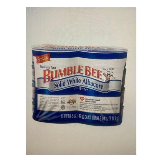BUMBLE BEE SOLID WHITE ALBACORE TUNA 5 OZ (PACK OF 8 CANS) GREAT DEAL! image {1}
