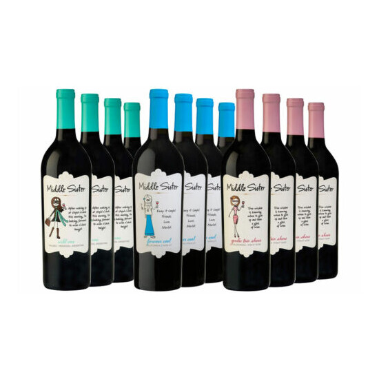 Middle Sister Mixed Red Wine Pack 12 Bottles image {1}