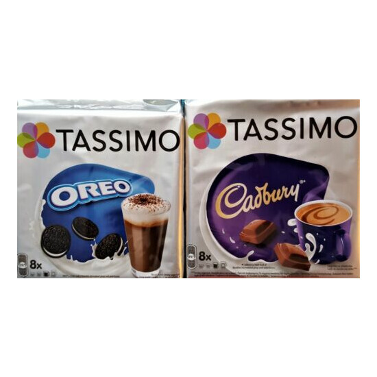2 x Packs 16 Drinks - Tassimo Oreo & Cadbury Hot Chocolate T Discs Pods Thumb {1}