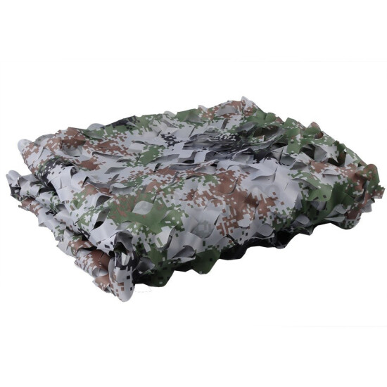 Woodland Leaves Camouflage Camo Military Army Net Netting Hunting Cover Shade image {11}